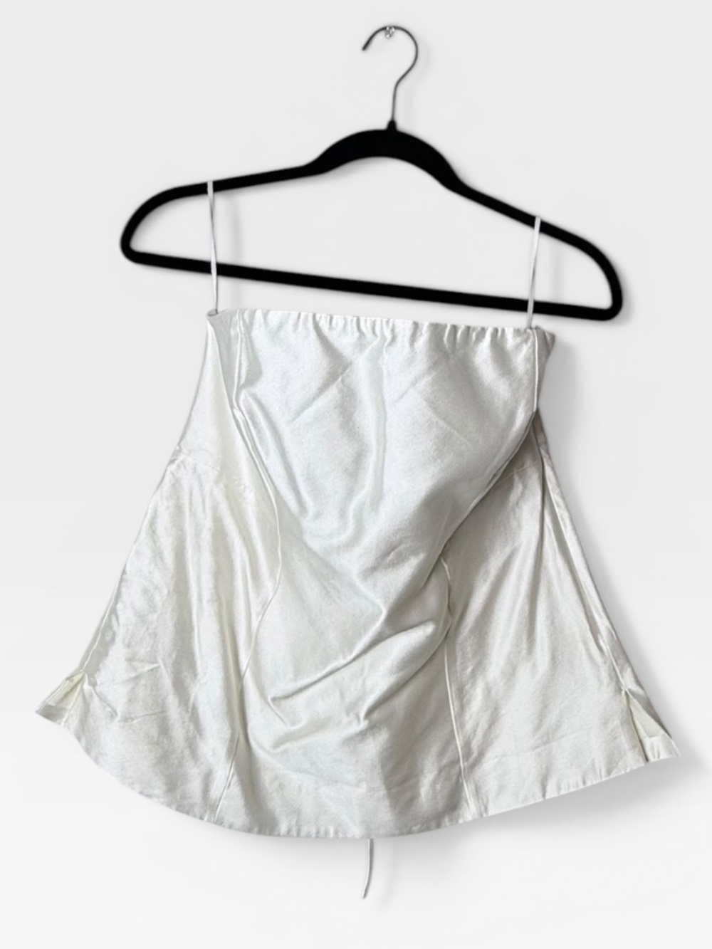 Atelier and Other Stories Corset White Strapless Blouse Size 12 (Note Flaws) (P)